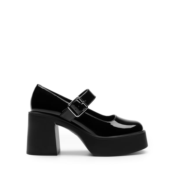 Platform Mary Jane Pumps - BLACK - 3